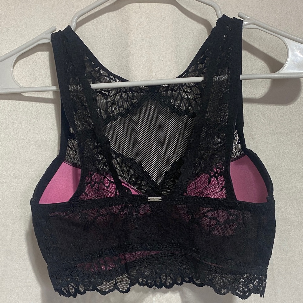 PINK Victoria's Secret Black Lace Bralette - Picture 3 of 4